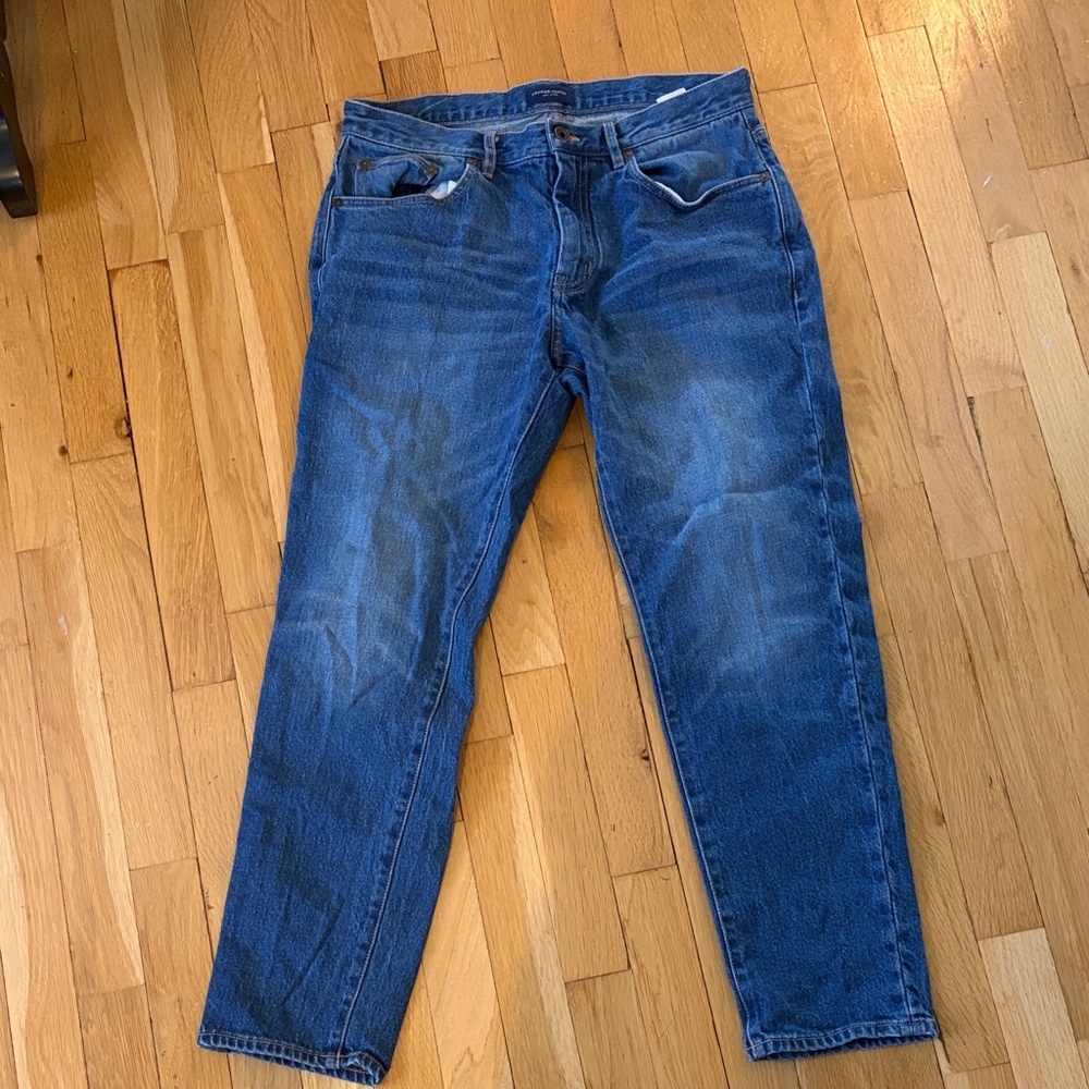 PROPER CLOTH Custom Denim Jeans - Mid-Rise Straight Fit - Waist 33 / Inseam 28
